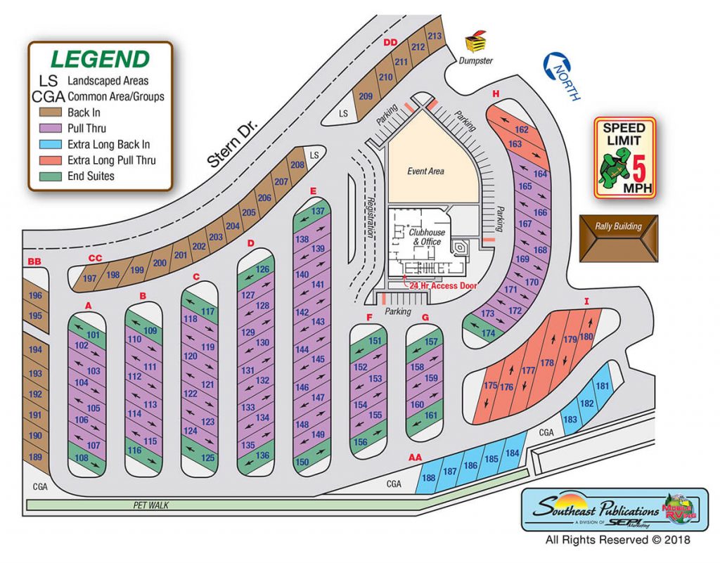 Hacienda RV Resort Park Map | Top Rated New Mexico RV Park